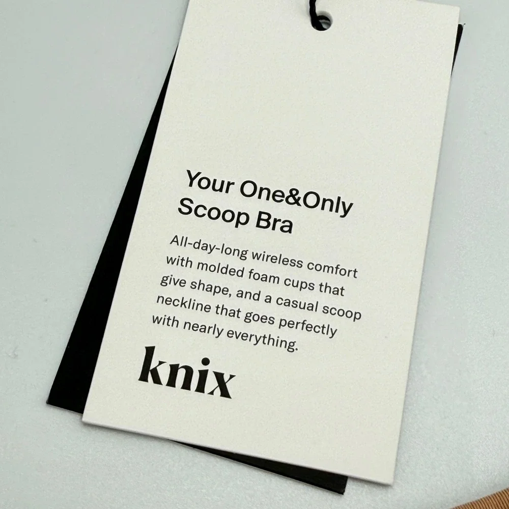 Knix One and Only Scoop‎ Bra Cavassa XXXXL NWT Scoop Neck Wireless